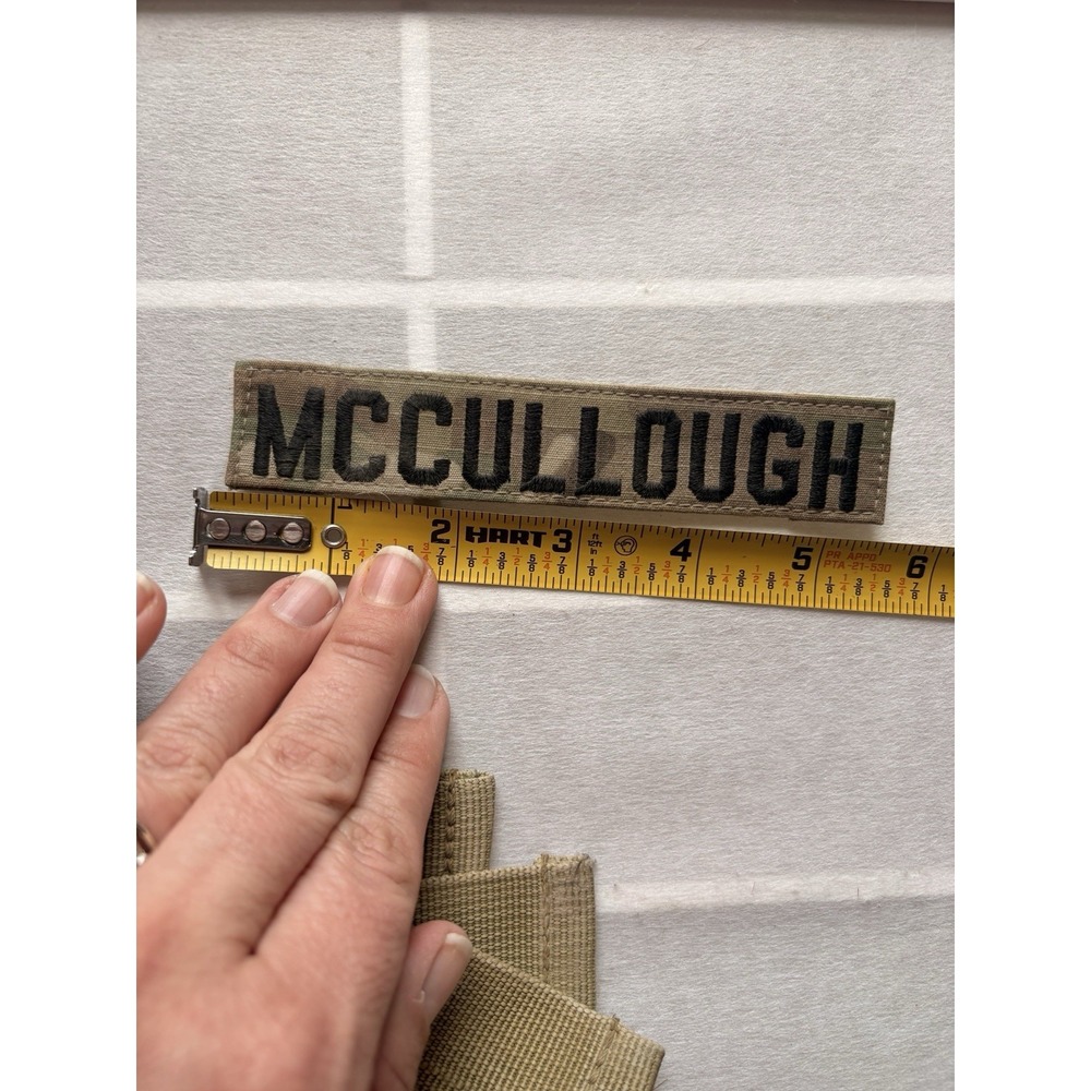 Operational‎ Camouflage Pattern OCP Pocket Name Tape MCCULLOUGH Patch